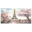 Paysage urbain «Eiffel avec fleurs roses», peinture-35109230-35109233