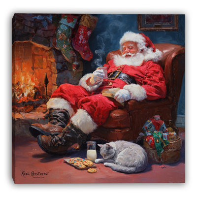 «Relaxed Santa Evening», toile