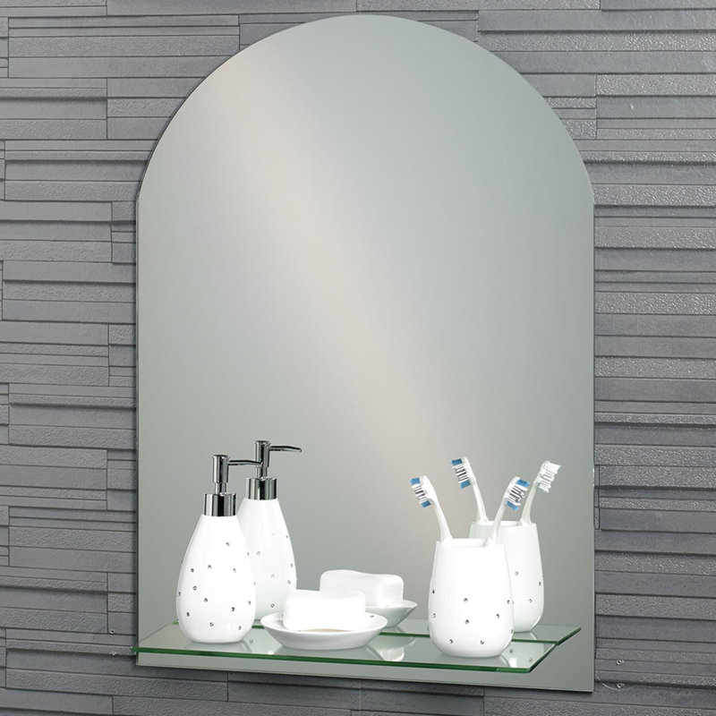 Arhaan Arch Mirror with Shelves