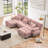 Boneless Luxury Modular Sectional Sofa Couch, Oversized U Shaped Cloud Couch-183406854