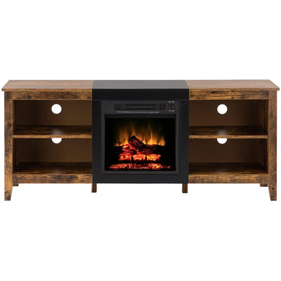 Abdul-Majeed TV Stand Fireplace for TVs up to 70" Fireplace