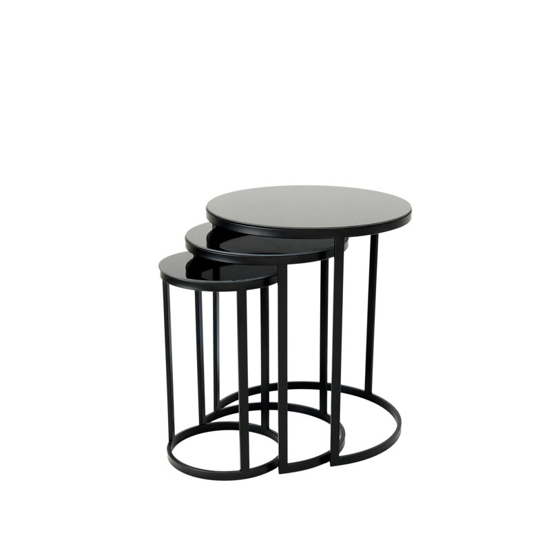 Tables gigognes en verre