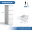 Classeur vertical en métal verrouillable à 4 tiroirs Abheek – Classeur pour bureau à domicile, compatible avec les formats Legal/Letter/A4/F4, assemblage complet requis, blanc-1919852710-1888341420