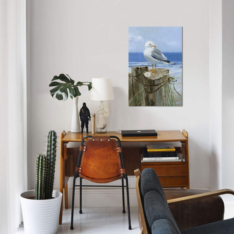 «Keeping Watch I», reproduction sur toile, H 40 po x l 26 po x P 1,5 po, Papier d'art encadré noir, Pas de tapis