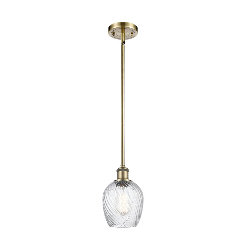 Luminaire suspendu en dome à 1 lumière, Ampoule non incluse