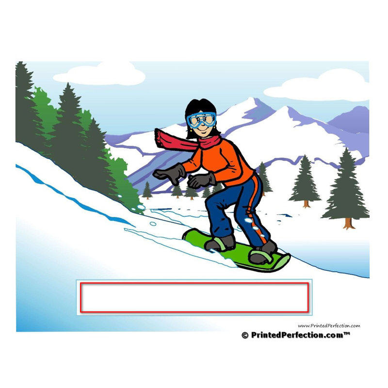 Snowboard personnalisé - Porte-clés en acrylique pour femme
