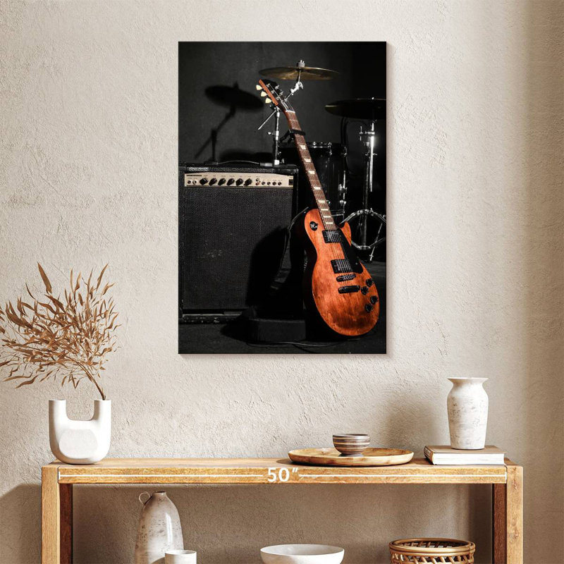 Abarca, bande d'instruments de musique, H 36 po x l 24 po
