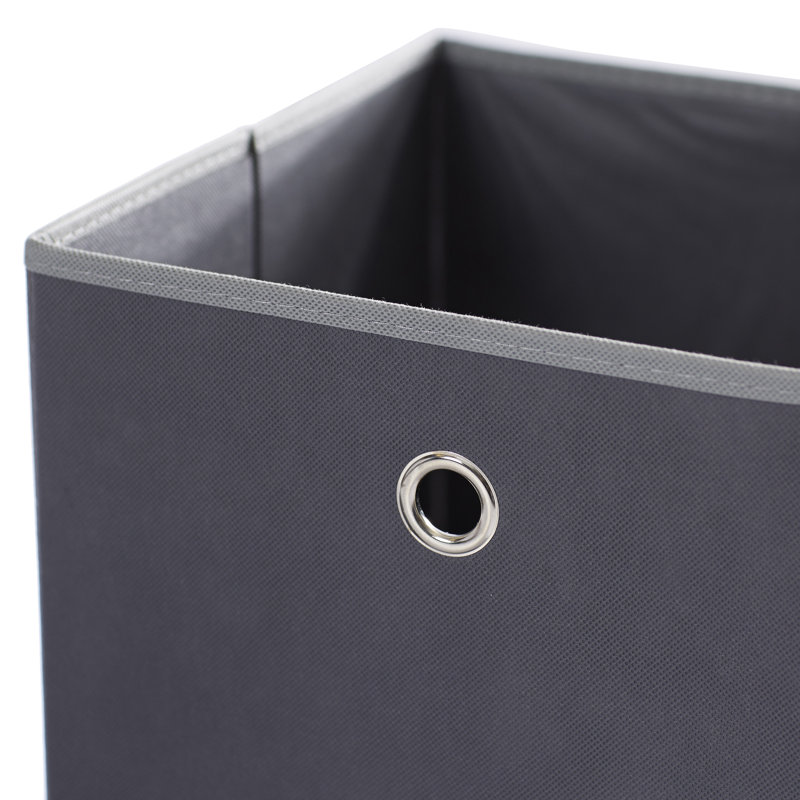Bac en tissu Huertas, Gris foncé