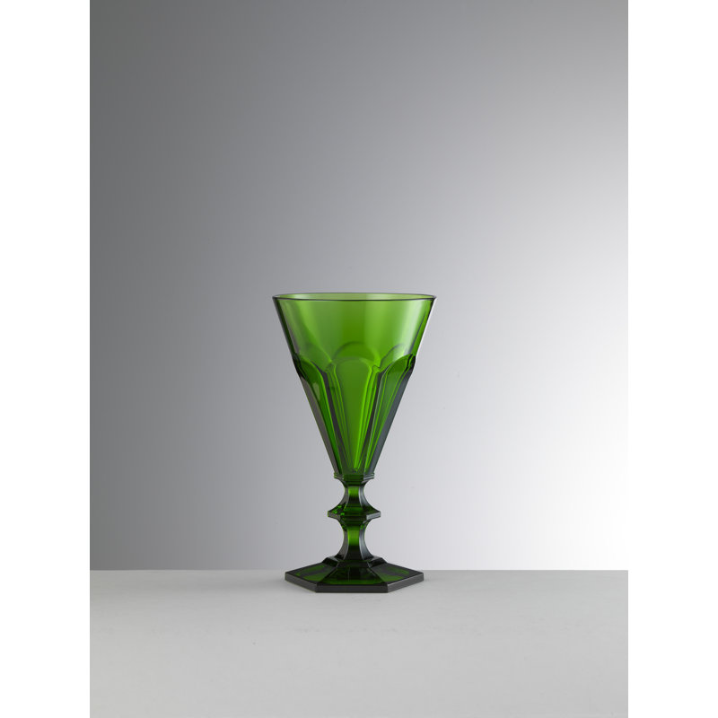 Verre à pied en acrylique Giada, 7,5 oz., Vert