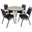 Plateau de table Kee, 4 chaises empilables-1063692257-1063692284-1063081023