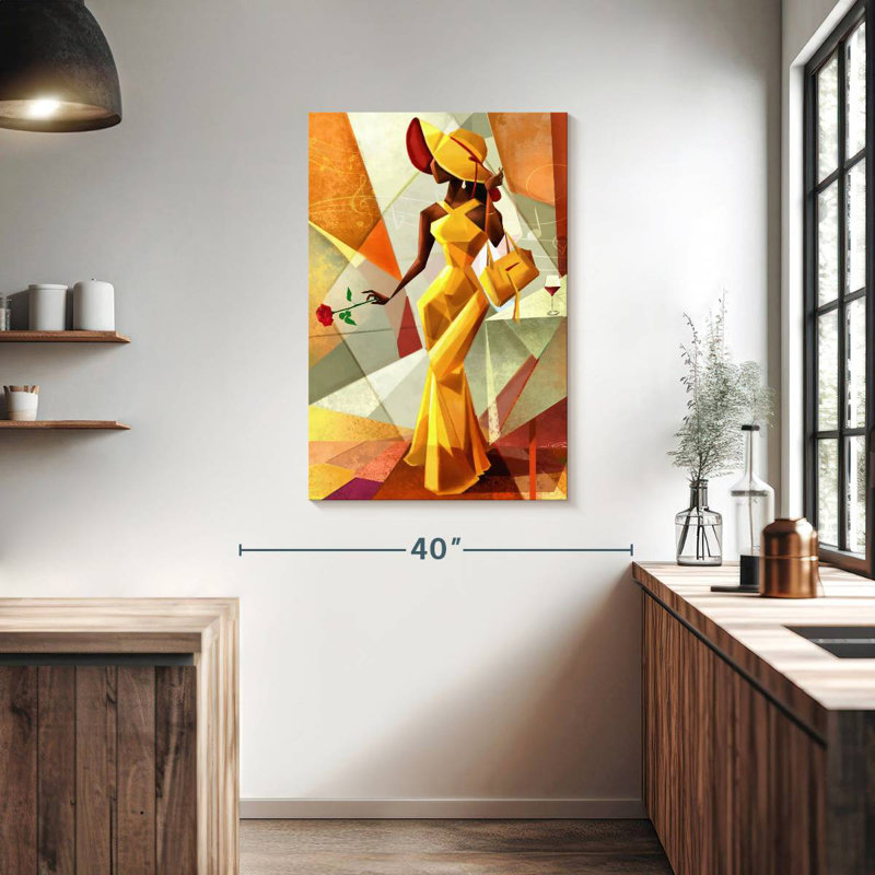Shuttleworth Night Out In Yellow, 39" H x 26" W