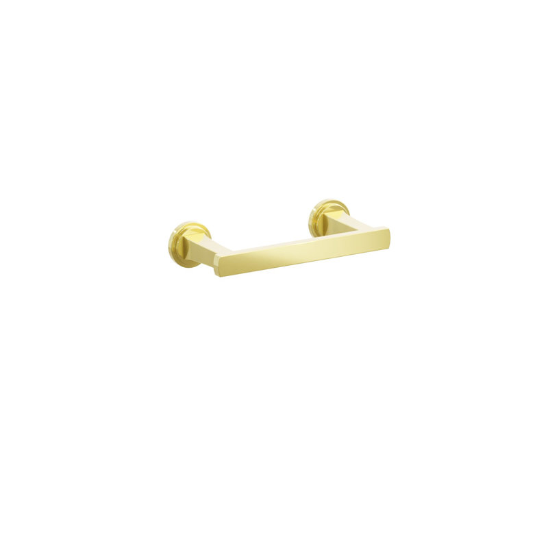 Wall Mounted Toilet Paper Holder, Unlacquered Brass