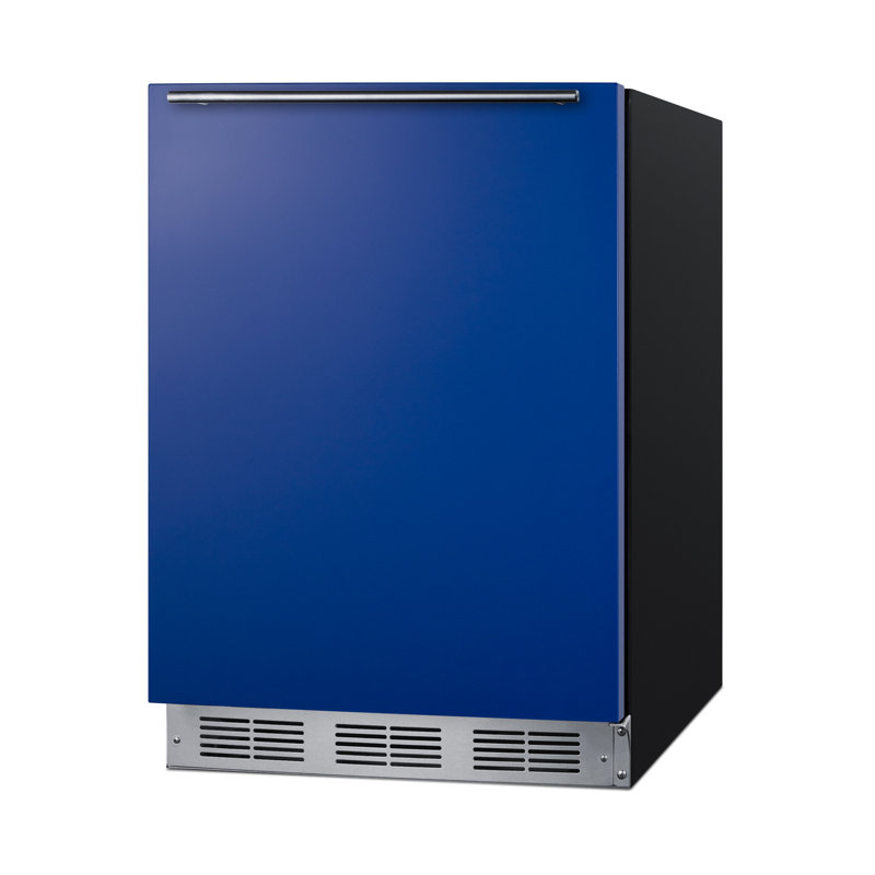 Summit Appliance 5 Cubic Feet Freestanding Mini Fridge with Freezer, Blue/Black