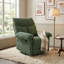 Fauteuil inclinable, pivotant, moderne et rembourré avec tissu texturé pour salon et chambre de bébé-852967714