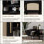 Meuble télé moderne cannelé pour téléviseur de 60 po ou moins, console média avec 2 portes en rotin, tablettes ouvertes, poignées dorées, pieds en bois massif-191663144