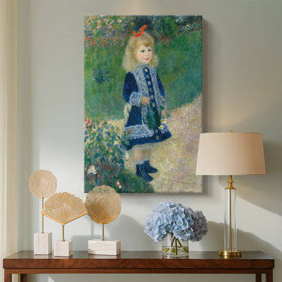 Une fillette avec un arrosoir (La Fillette au désert) - Toile tendue avec châssis par Pierre-Auguste Renoir