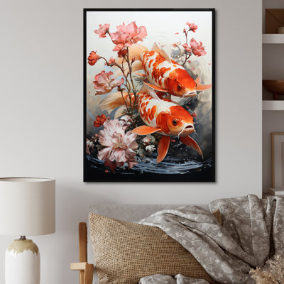 " Fishing Contemporary Koi Fish II "