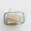 Vintage Embossed Glass Butter Dish