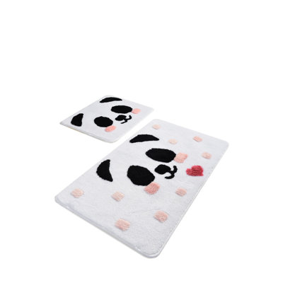 Ensemble de tapis de bain en acrylique (2 pièces) antibactérien et antidérapant, 19,7 po x 23,6 po et 23,6 po x 39,4 po | 100% acrylique, hauteur des poils: 0,7 à 1,2 po | Lavable à la machine, doux et durable pour le décor de votre salle de bain