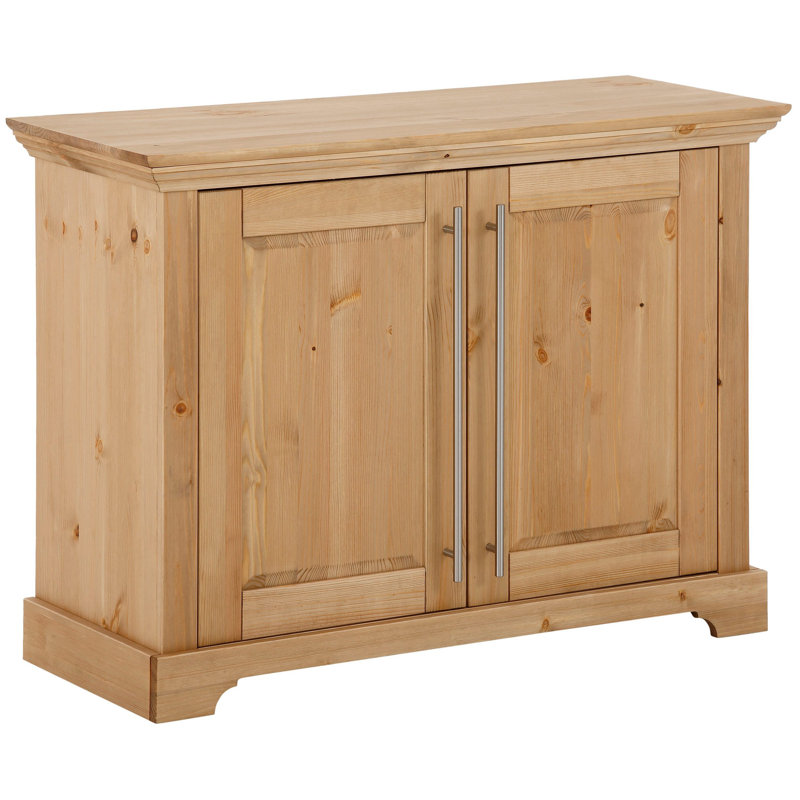 Galbin 94.2cm Solid Wood Sideboard, Natural Brown