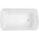 49" Acrylic Freestanding Rectangular Soaking Bathtub With Chrome Overflow And Drain