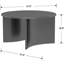 31.5″ Round Coffee Table With Curved Base-125199560