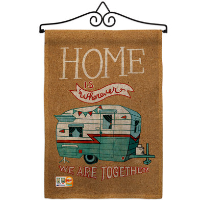 Double Sided 18.5'' H x 13'' W Burlap Garden Flag