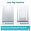 50mm W 70mm H Medicine Cabinet Mirror 3 Adjustable