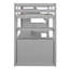Lit mezzanine avec bureau et tablettes-964261543
