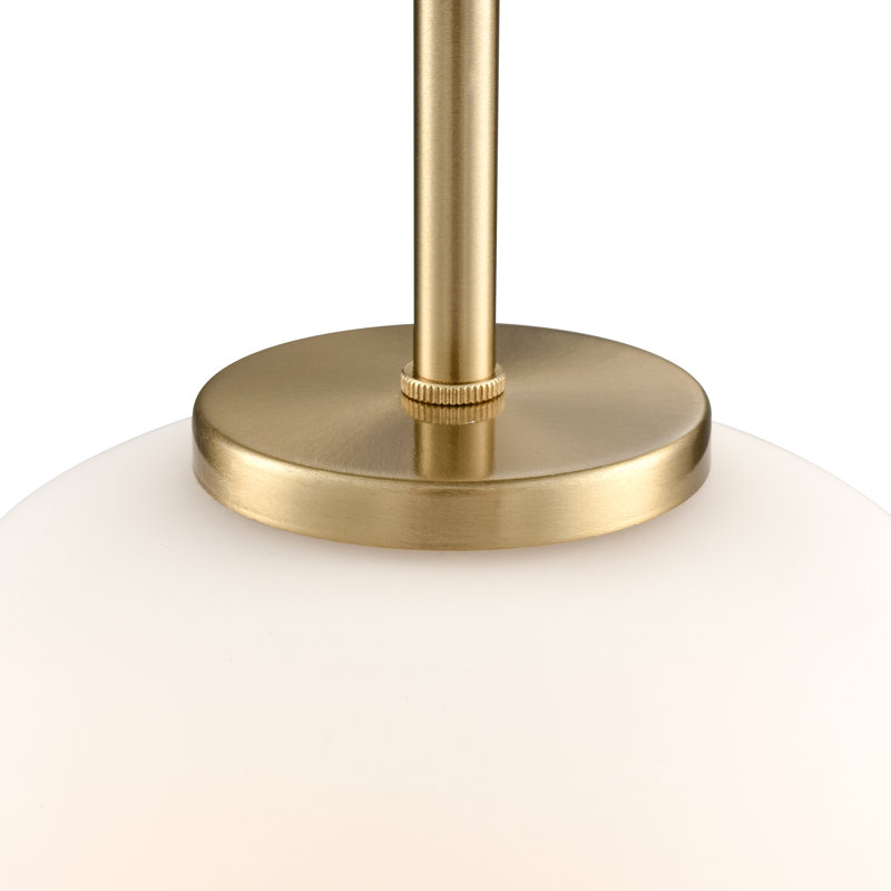 Luminaire suspendu 1 lumière Laphia, Or moderne, H 10,75 po x l 8 po x P 8 po