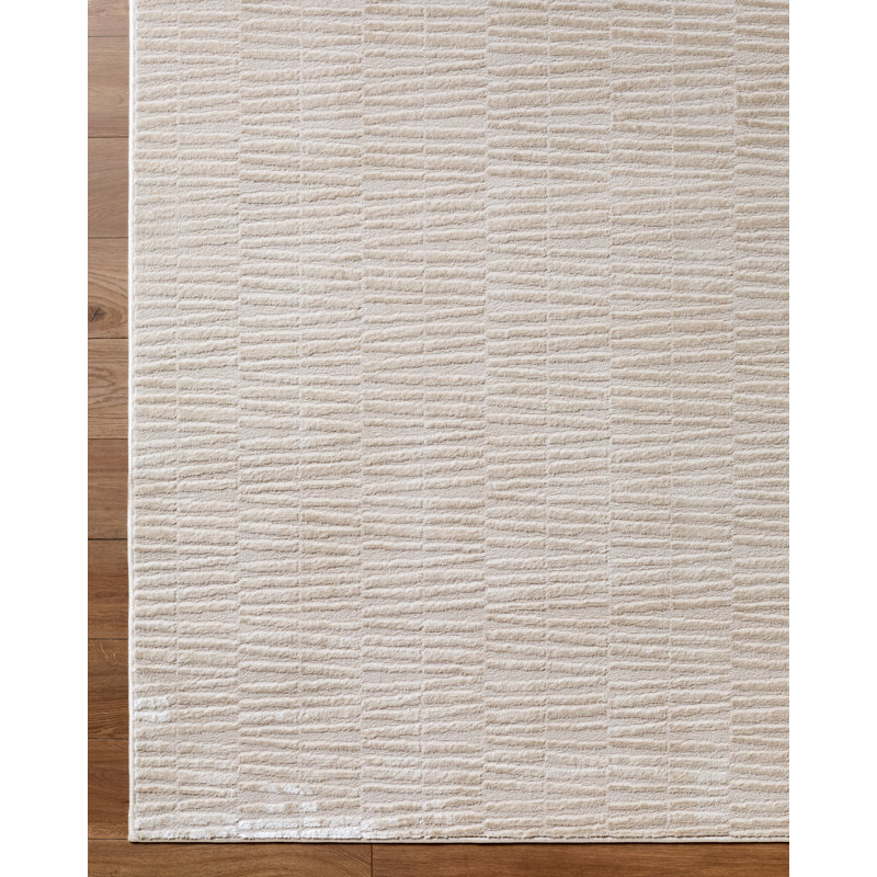 Tapis tissé à la machine ELLE Decor X Livabliss Grenelle, Beige, Rectangle 7 pi 10 po x 10 pi