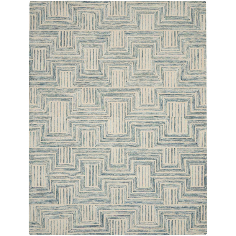Menka Wool Geometric Indoor Rug, Rectangle 8' x 10'6"