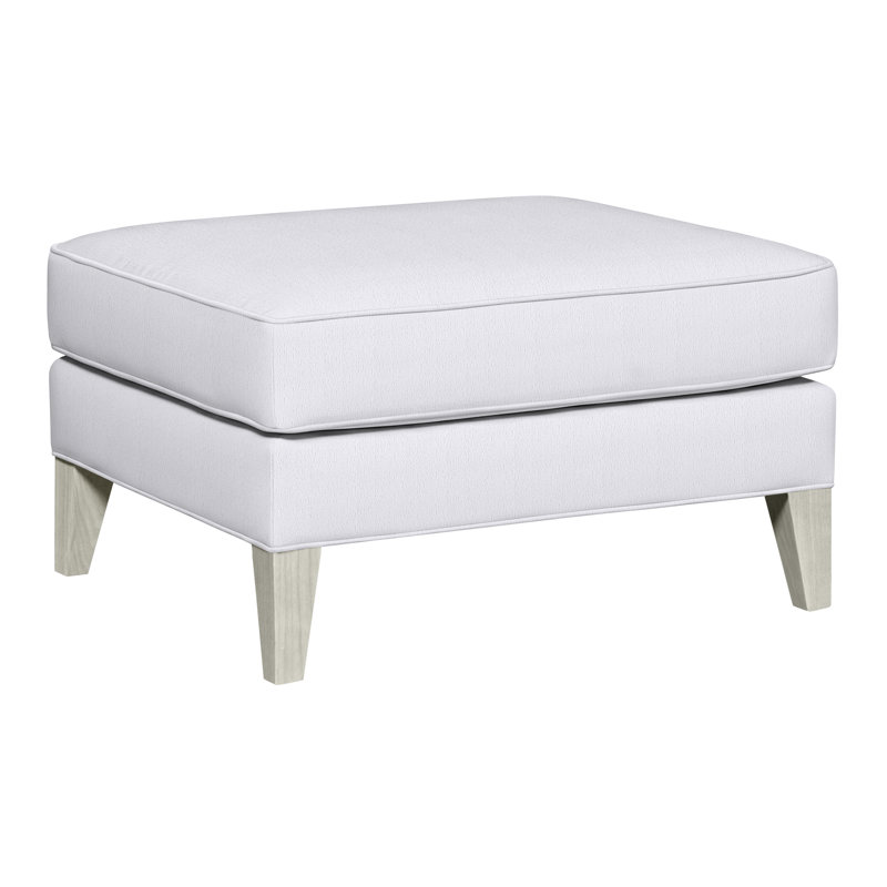 Burlingame Upholstered Ottoman, Navada Snow, Navajo