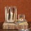 Petit porte-votive en verre