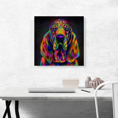 «Bloodhound Dog», impression sur toile tendue