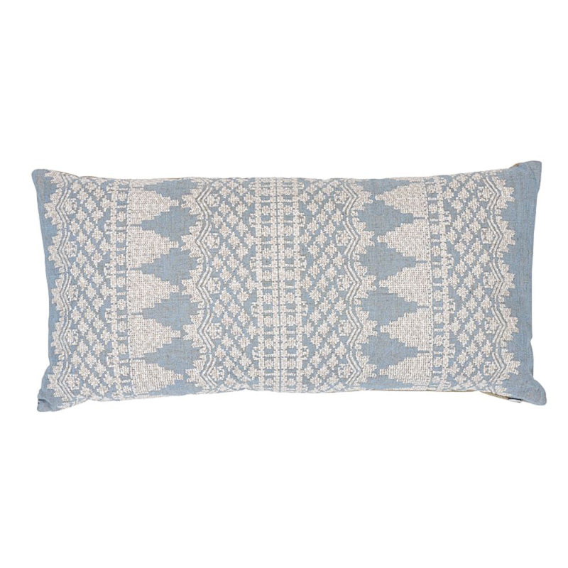 Wentworth Embroidery Pillow, Chambray