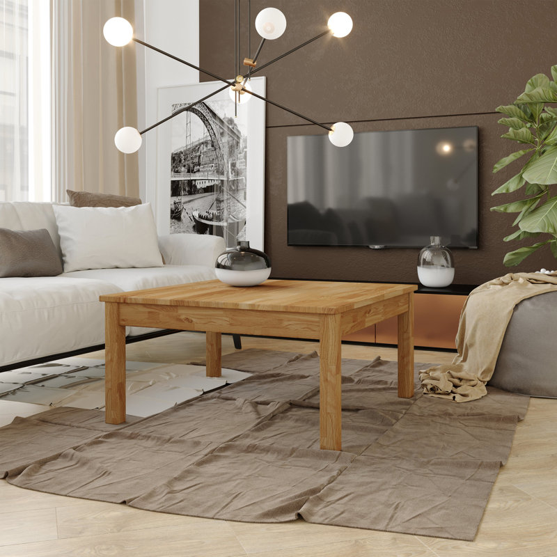 Juliana Solid Wood Coffee Table, Heart Oak