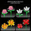 Ensemble de construction bouquet de fleurs à 18 tiges - arrangement floral personnalisable avec des fleurs réalistes pour la décoration intérieure