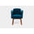 Allison 18'' H Velvet Upholstered Walnut Armchair-17969399