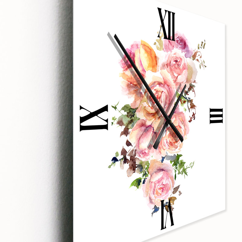Horloge murale Roses, Très grand