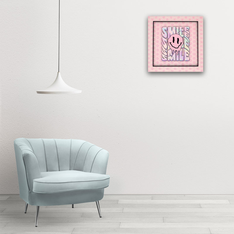 Décoration murale Smile, H 6 po x l 6 po x P 0,2 po