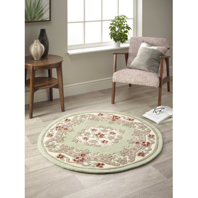 Comfort Oriental Wool Hand Woven Green