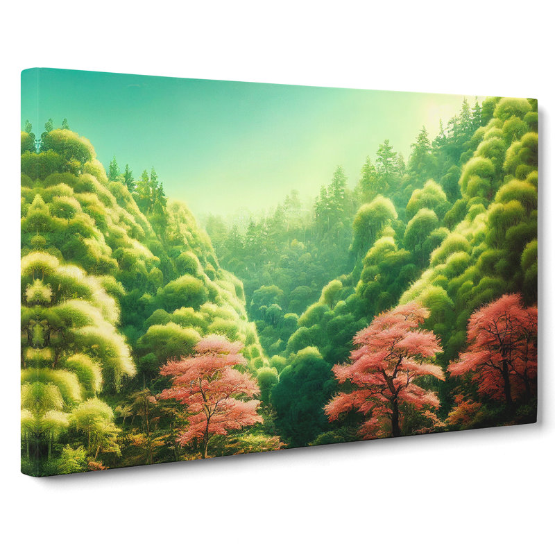 Passionate Forest - Wrapped Canvas Print, 40cm H x 60cm W x 3cm D