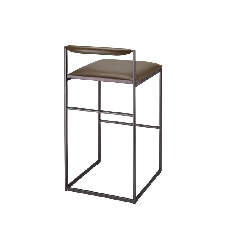 Bradbury Leather Bar Stool, Cream, Truffle