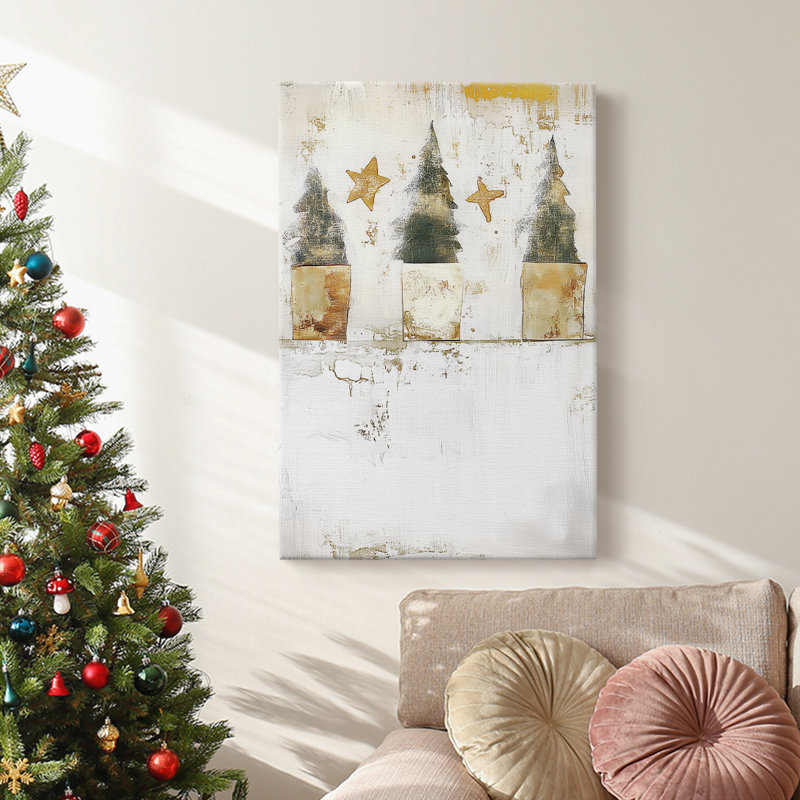 Art des Fêtes de Noël - Toile tendue avec châssis Dccxxxx, H 18 po x l 12 po