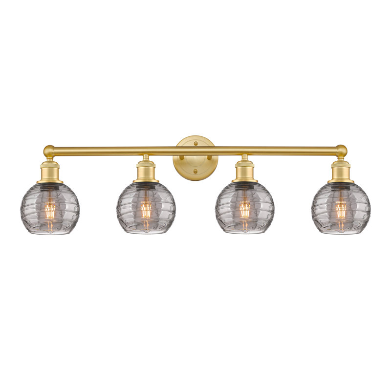 Allare 4 - Light Dimmable Vanity Light, Satin Gold