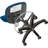 Backed Adjustable Height Ergonomic Lab Stool with Footring and Wheels-565769607