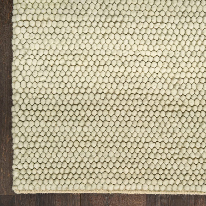 DKNY Pure Knots Ivory Modern Indoor Rug, Rectangle 7'9" x 9'9", Sage