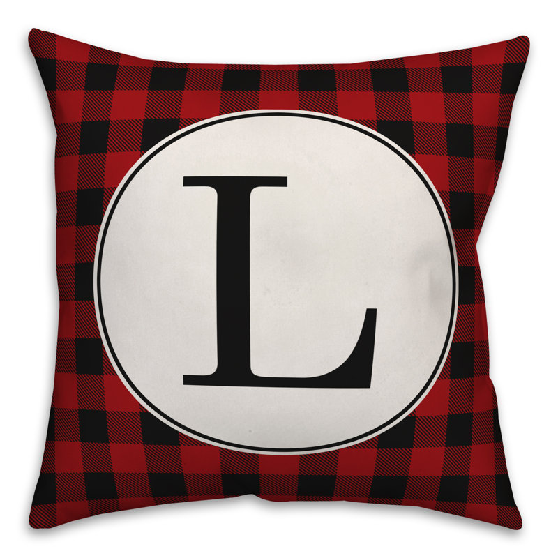 Plaid Throw Pillow, L
