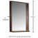 Fresca Allier Rectangular Wood Framed Bathroom Vanity Mirror with Shelf